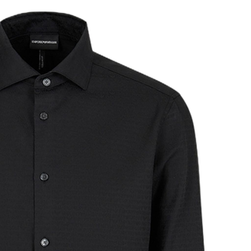 Emporio Armani Logo Jacquard Shirt 3D1C86-1NIUZ-F054