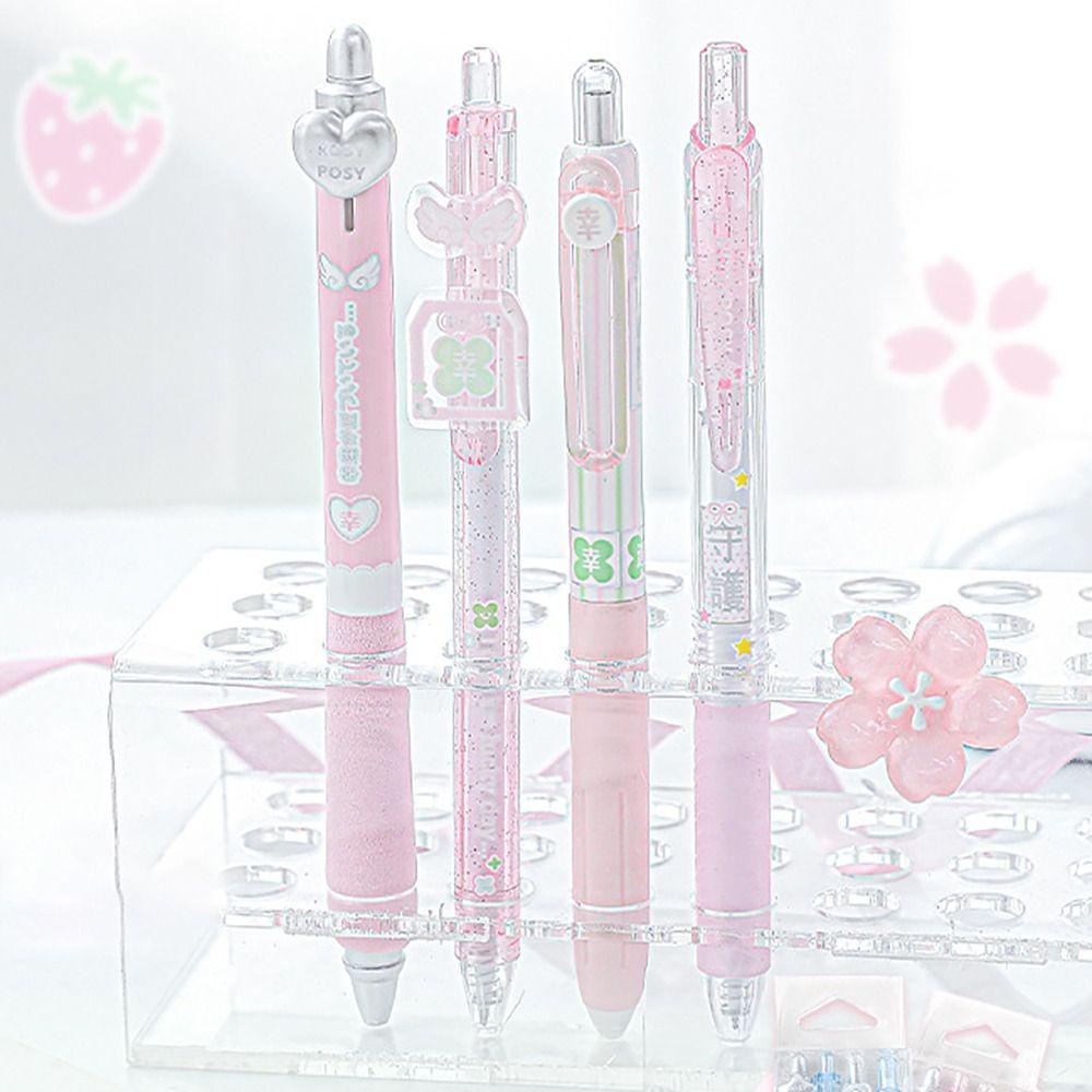 4Pcs Black Ink Scented Gel Pen Quick Drying Error Correction Pen  Back To School