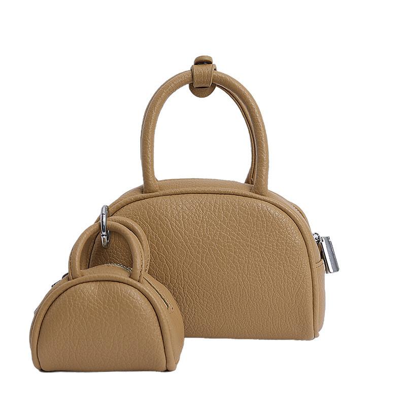 Solid Pu Color Shell Bag Women Small Classic Minimalist Crossbody Use Daily