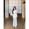 High-End Elegant Mesh One-Shoulder Long-Sleeve Slim Dress - 2026 Formal Hip-Hugging Style