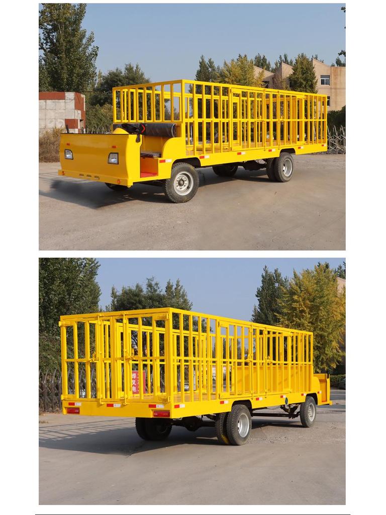 Heavy-Duty Electric Flatbed Truck for Warehouse Logistics