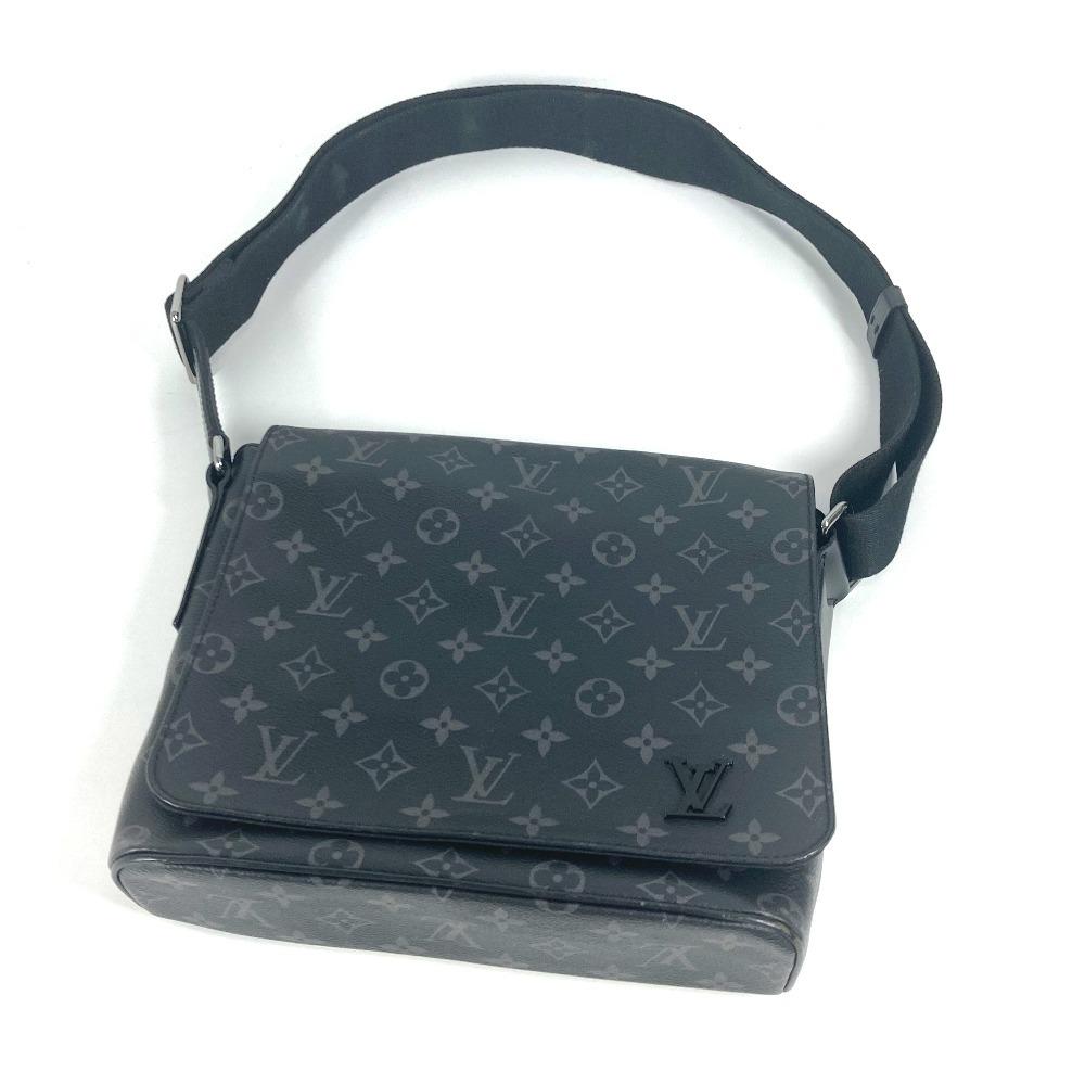 Louis Vuitton M45272 MonogramEclipse District PM bag flap crossbody Shoulder Bag