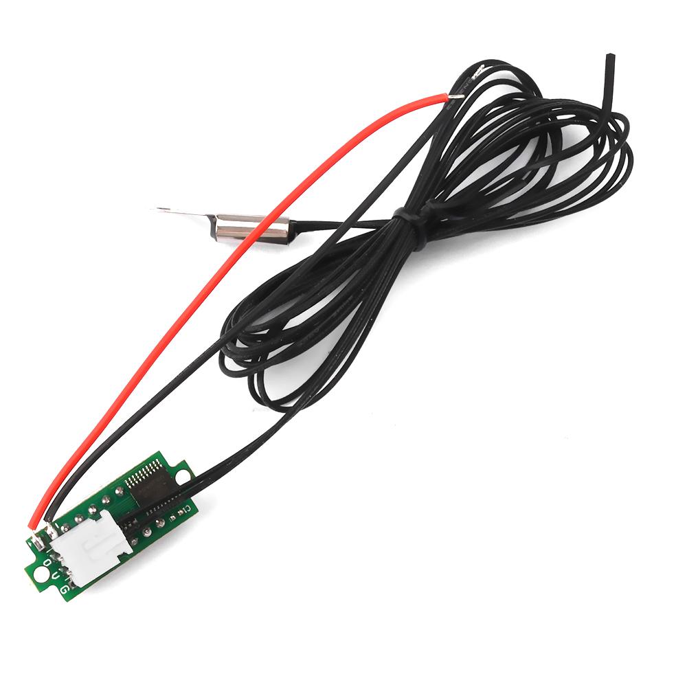 0.28 Inch Temperature Digital Thermometer NTC Waterproof Probe -50~210 ℃/-58~410 ℉ Blue/Green/Red/White/Yellow Display DC4~28V
