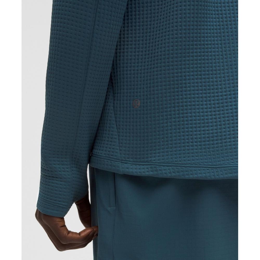 Lululemon Waffle Knit Half Zip Indochine Blue