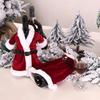 Creative Christmas Wine Bottle Cover Velvet Dress Clothes Set Wine Bottle Ornaments Bag Xmas Party Dinner Table Decoration Gifts