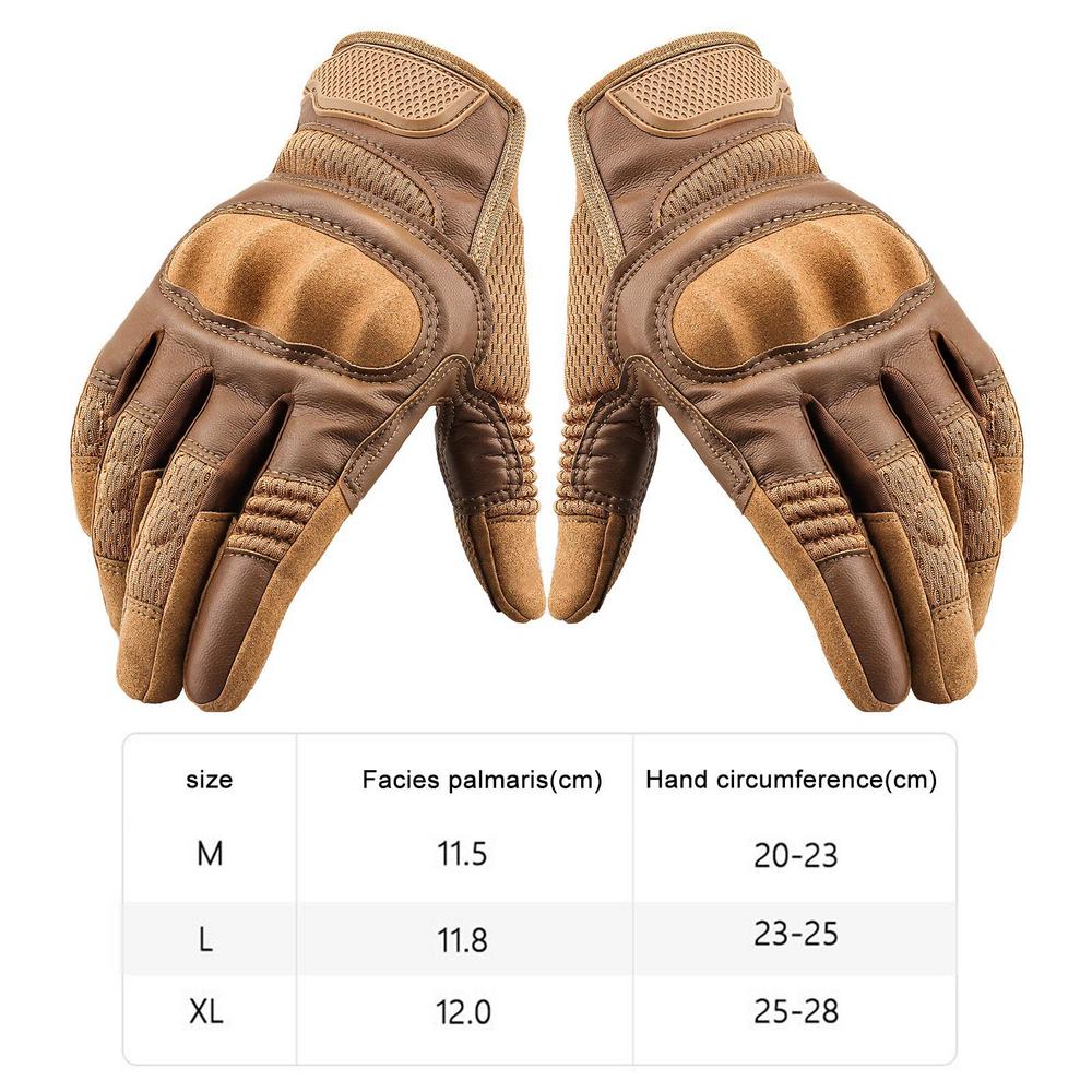 

Мотоциклетные перчатки Перчатки для мотокросса Перчатки для велоспорта с сенсорным экраном Кожаные перчатки для велоспорта Спорт на открытом воздухе Пеший туризм Альпинизм Товары для верховой езды M коричневый