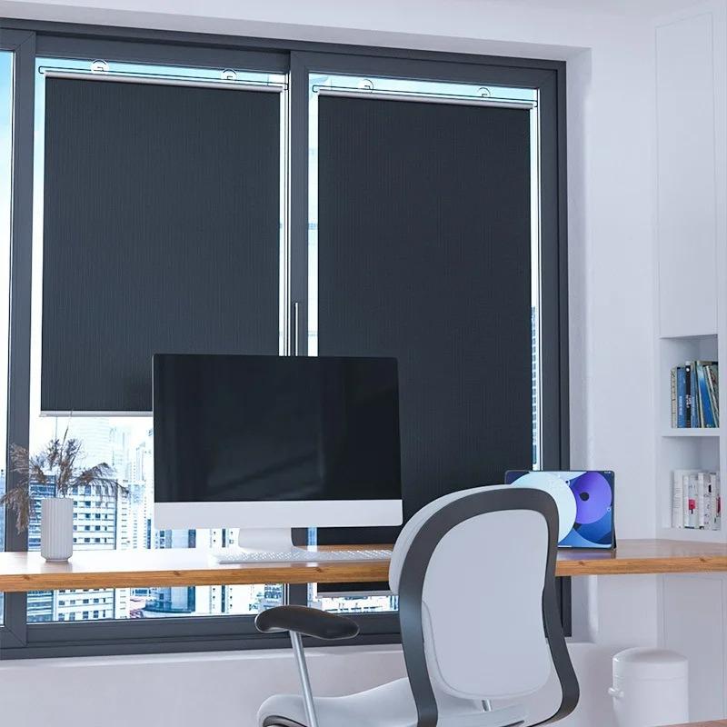 Car Windshield Bedroom Kitchen Telescopic Window Sunshade Retractab Sunshade Roller Shutter Heat-insulating Louver Curtain New