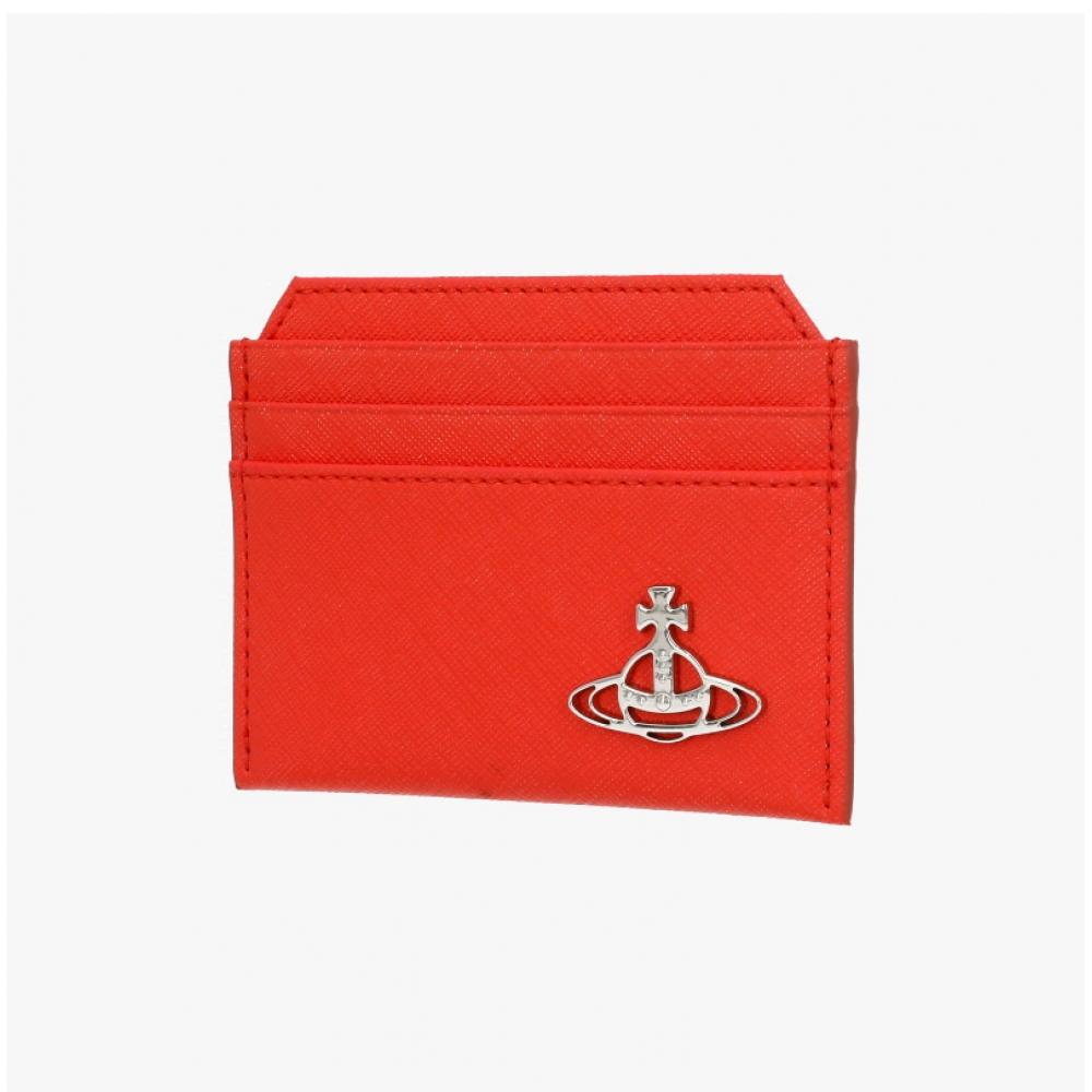 Vivienne Westwood Saffiano Slim Card Wallet 5403000bu S0021 F401