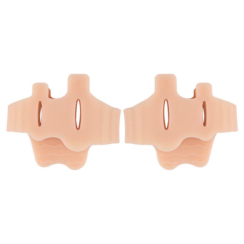 

1 Pair Toe Finger Separator 3 Hole Hallux Valgus Orthopedic Spacers Overlapping Hammer Foot Corrector Straightener Pedicure тілесний