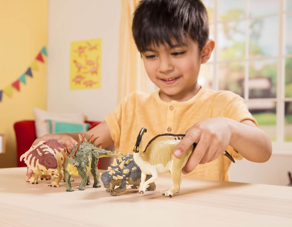Terra by Battat Dinosaur Dinosaur Set of Ages 3 and Euoplocephalus Toys, Figures, 4, Toys, Dinosaurs, Gifts, Up, Stegosaurus, Parasaurolophus,