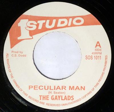 7inch Record GAYLADS - Peculiar Man / I Am Free SOS1011 Studio One UK Reggae, Ska & Dub Used