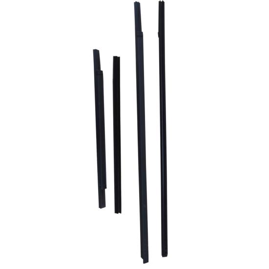 

4 шт., наружное уплотнение, уплотнитель оконного стекла, ремень, резиновая накладка для Nissan D22 чёрный