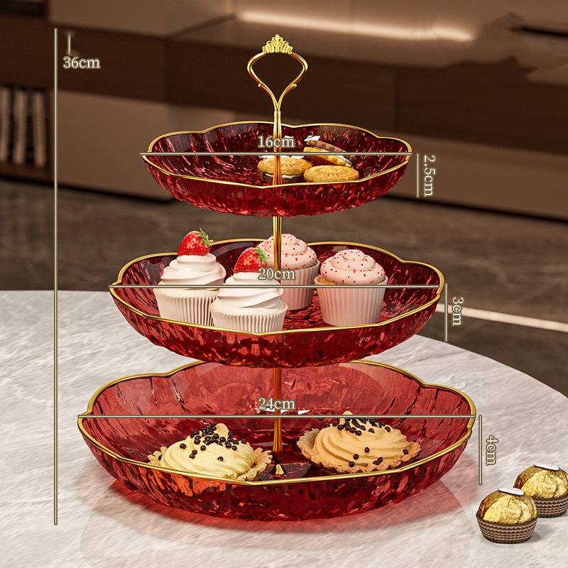 Multi-Tier Fruit Coffee Table Candy Tray