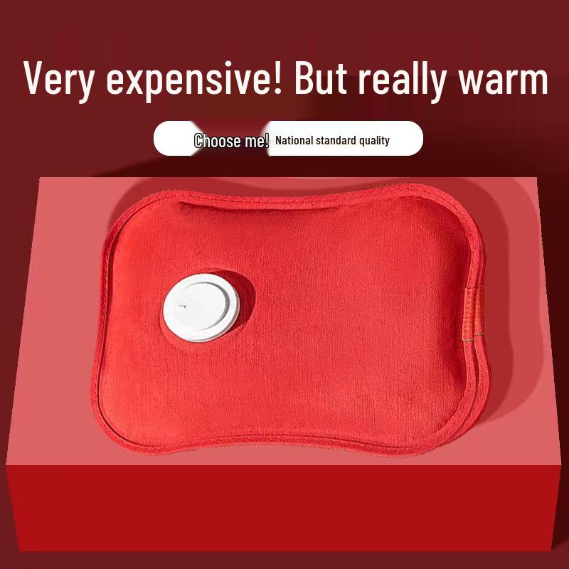 Explosion-Proof Rechargeable Plush Hot Water Bottle: Cute, Warm Hand & Belly Warmer for Girls’ Dormitory