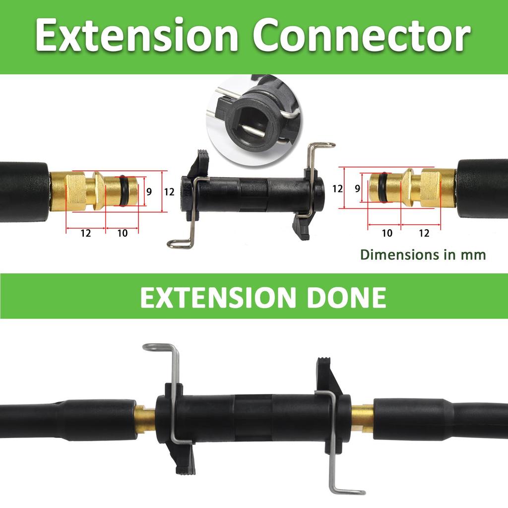 Manguera de Repuesto para Hidrolimpiadora Manguera Súper Flexible 2900 PSI Manguera Resistente a Dobladuras para Karcher K2-K7 Conector Rápido
