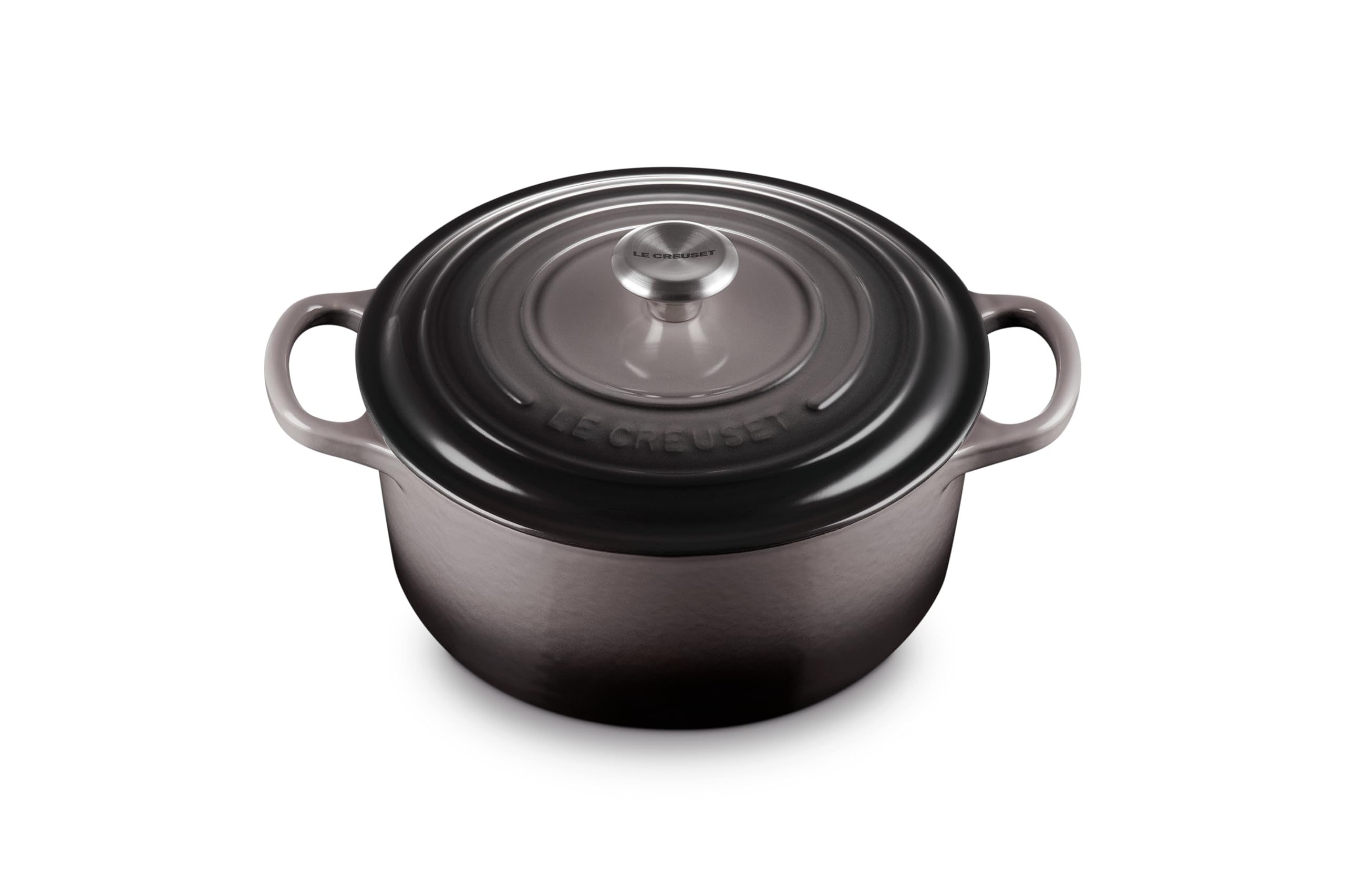 

Le Creuset Enameled Cast Iron Signature Round Dutch Oven Quart Oyster 3.5