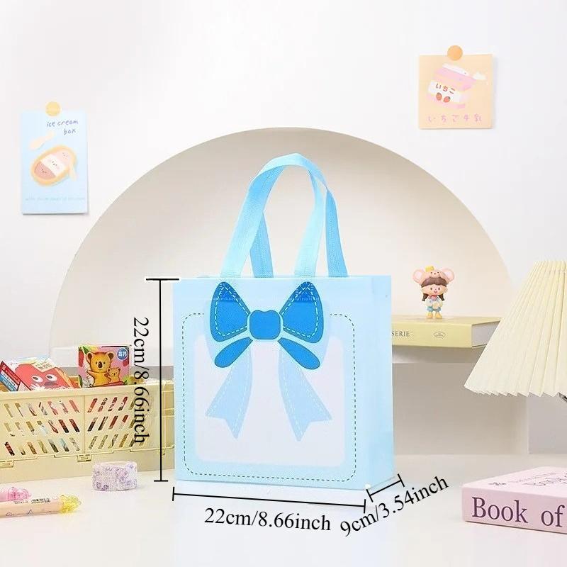 Non-woven Fabric Handheld Gift Bag Reusable Portable Shopping Tote for Presents Parties Decorative Durable Lightweight Carry Bag