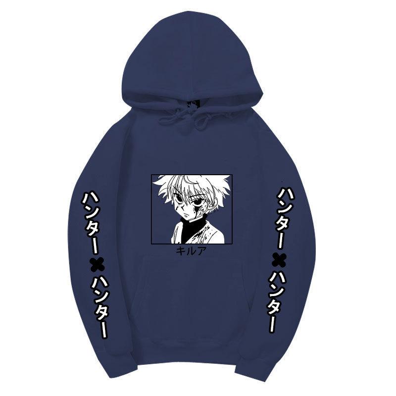 HUNTER X HUNTER Killua Zoldyck Graphic Printing Sweatshirts  Hip Hop Casual Unisex Autumn Winter Fleece Streetwear Tops