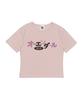 OUNDERR Dot Logo Crop Short Sleeve T-Shirt (Pink)