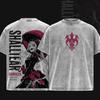 Anime Overlord Shalltear T-shirt Summer Short Sleeve Casual Tee Oversized Clothes Men Clothing Vintage Y2k Washed Polyester T Shirt