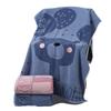Luxury Yarn-Dyed Jacquard Cotton Bath Towel - Soft, Absorbent, Thick, and Large