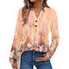 Women's Printed Long Sleeve Shirts Elegant Casual Tops Trendy Shirts Tops