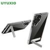 UYUXIO Clear Mobile Phone Stand Case for Samsung Galaxy S26 S25 S24 S23 Ultra Plus 22 Cases with Kickstand Cover with Holder