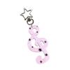 Music Note Keychain For Keys Bags Backpacks Acrylic Alloy Design Lightweight Portable Gift For Musicians Music Lovers