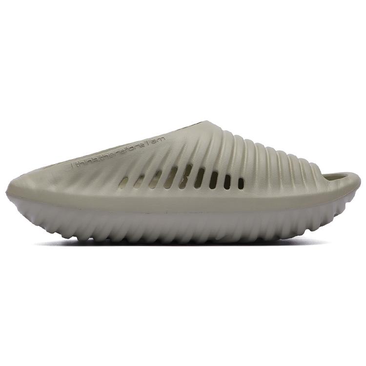 Li Ning Jet Sky Black Slay Quiet Abrasion Resistant Slide Slippers Unisex Green AZST011-5