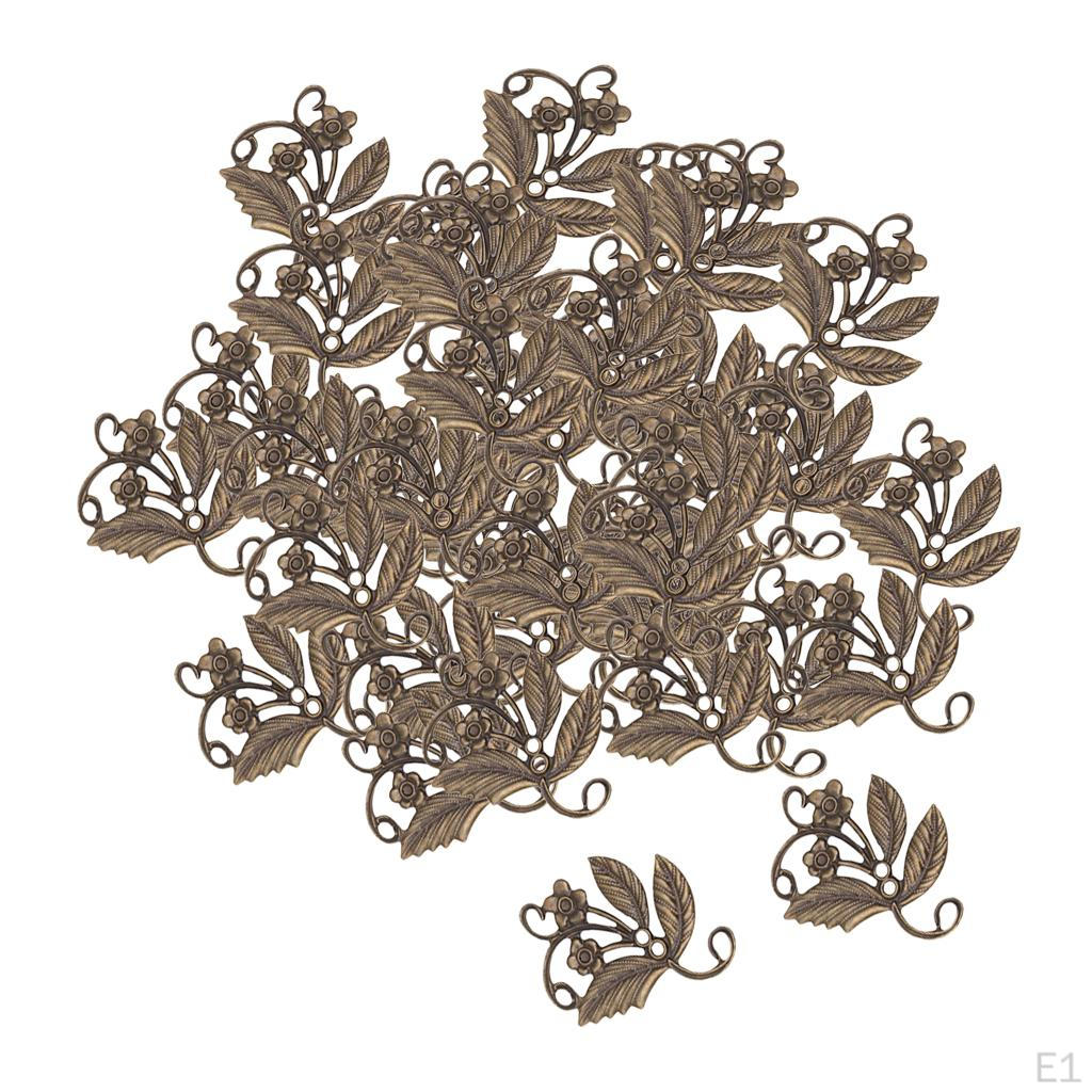 50 Hairpin Ancient Costume Tire DIY Filigree Flower Design
