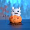 Cartoon Cute Halloween Loong Pumpkin Bat Mini Figurines Miniature Desktop Car Small Ornament DIY Decoration Accessories Gifts