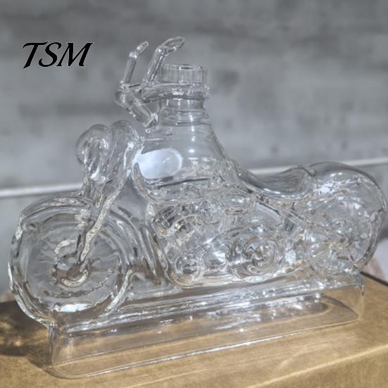 Elegante Decantador de Whisky Diseño de Motocicleta Vaso de Whisky Botella de Vino Decorativa Accesorio de Decoración para el Hogar para Amantes Barra Escritorio Uso en Cocina Hecho a Mano