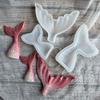 Crystal Epoxy Mold Mer-maid Fish Tail Set Fondant Baking Tool Gypsum Resin Candle Soap Clay Cake Decoration Mold