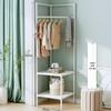 Corner Shelf Luxury Clothes & Hat Hanging Storage Rack - Space-Saving Detachable Wall Organizer for Shoes & Hats