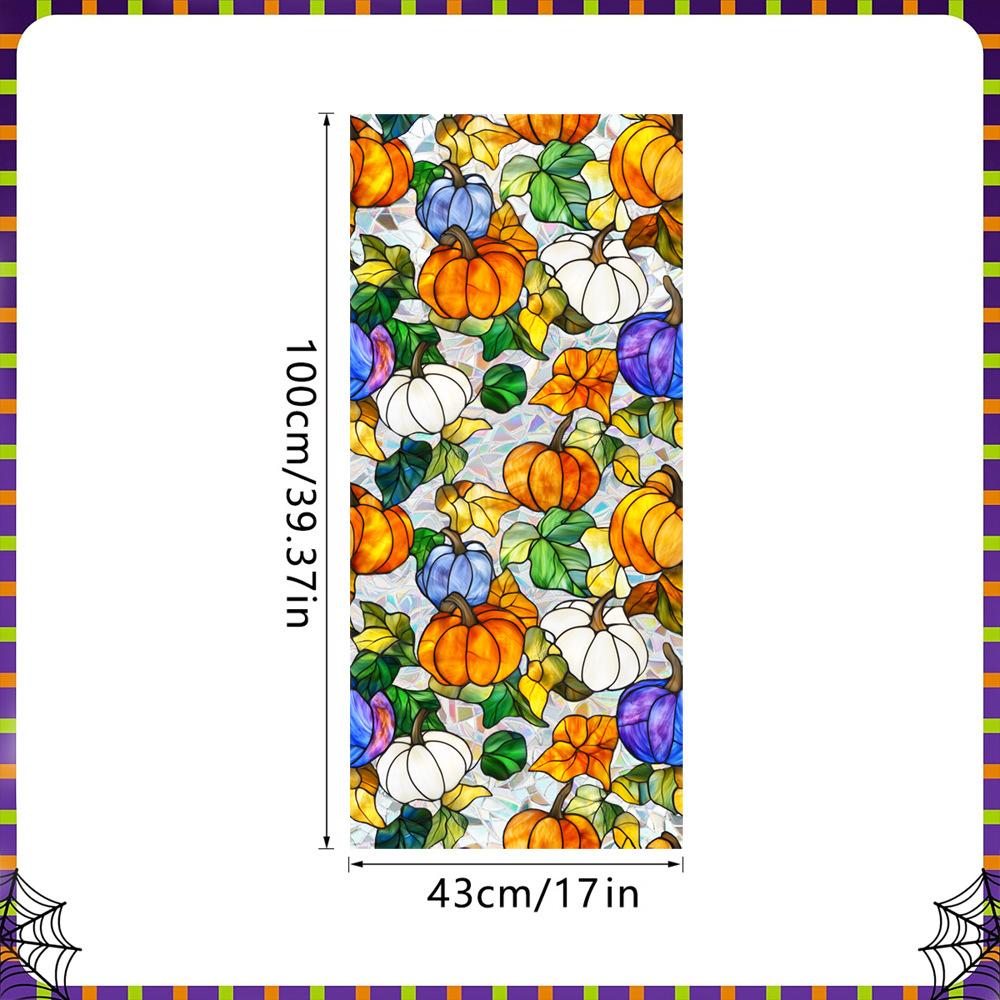 Halloween Decorations Window Clings - Hallowmas Ghost Spider Bat Pumpkin Monster Peeking Decals Party Supplies Decor