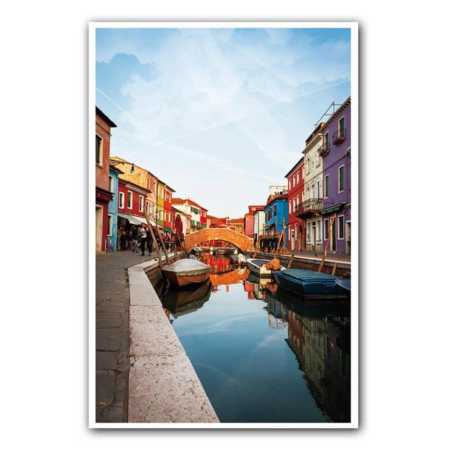 Landscape Oil Painting Famous Architectural Art Canvas Painting Gift Painting Living Room Corridor Study Home Decoration Mural No Frame