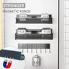 Shelf Spice Rack Magnetic Kitchen Organizer Removable Powerful Magnetic Shelf No Drilling Needed for Holding Jars Refrigerator