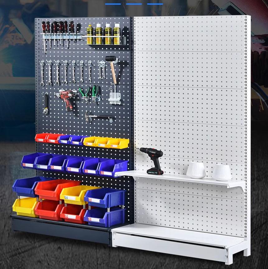 Hengwei Pegboard Tool Shelf with Hooks for Workshop Storage
