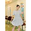 Rap Color Block Balloon Skirt Mini Dress Aq2Wo569