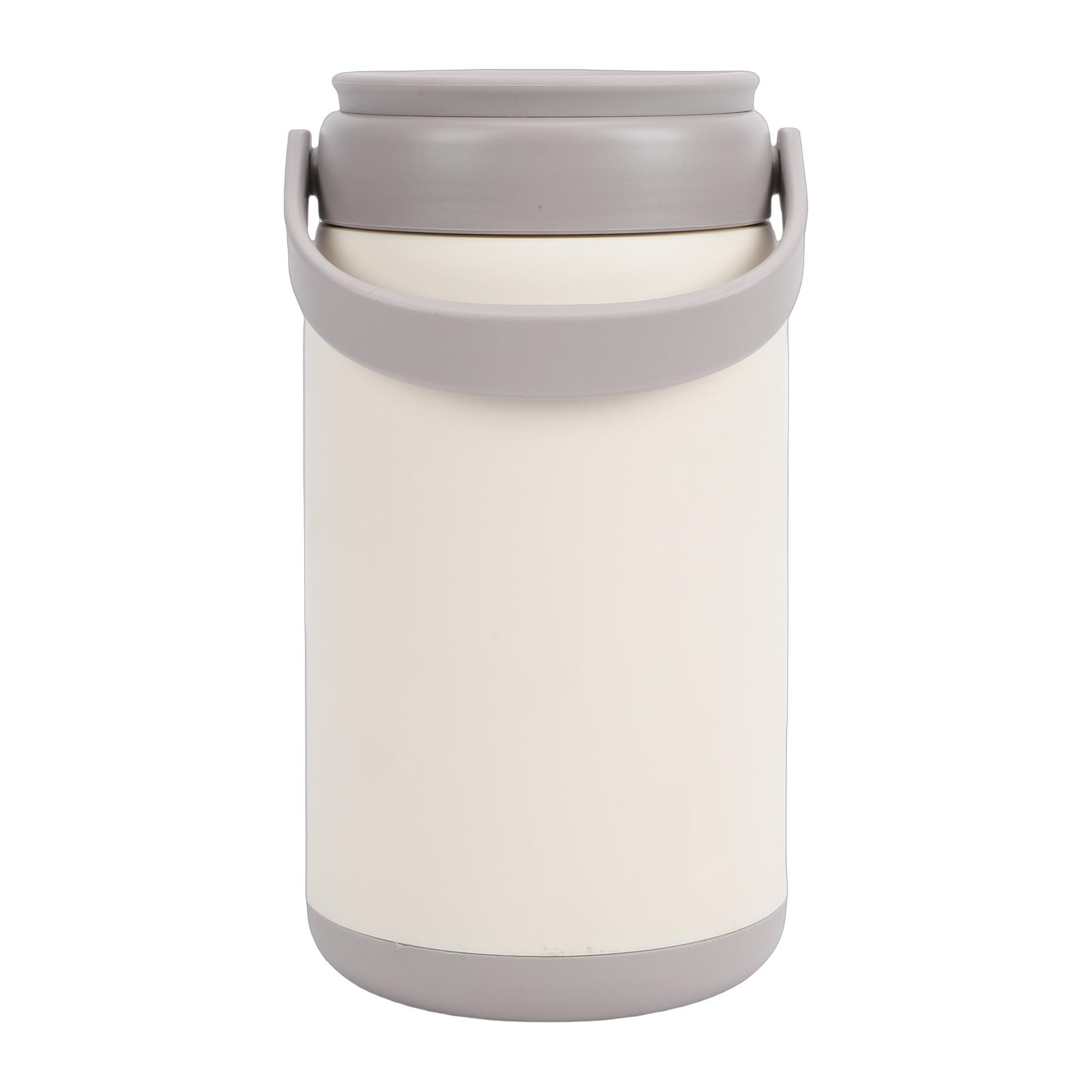 Insulated Food Container 304 Stainless Steel Portable Vacuum Insulated Lunch Box Hot Food Jar for Adults Students Grey