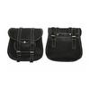 2pcs Motorcycle Bicycle Leather Saddle Bags | Handmade Vintage Panniers | Side Luggage for Bikes & Cruisers
