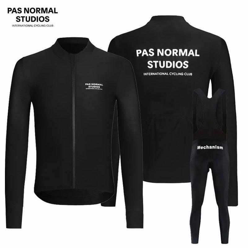 Long-sleeved New PAS Spring and Autumn Cycling Suit Men's Team Version PAS Bicycle Road Bike Cycling Suit Foreign Trade