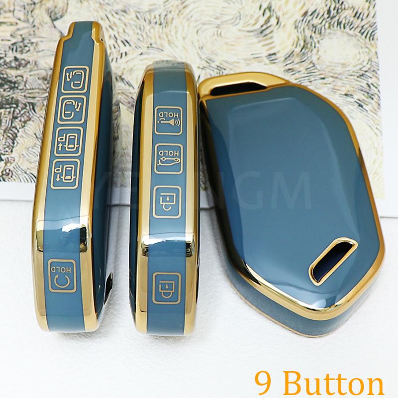 4/5/6/7/8/9 Bottons Car Smart Remote Key Case Cover for Kia Carnival EV9 Picanto GT Line 2024 Auto Shell Fob Holder Accessories