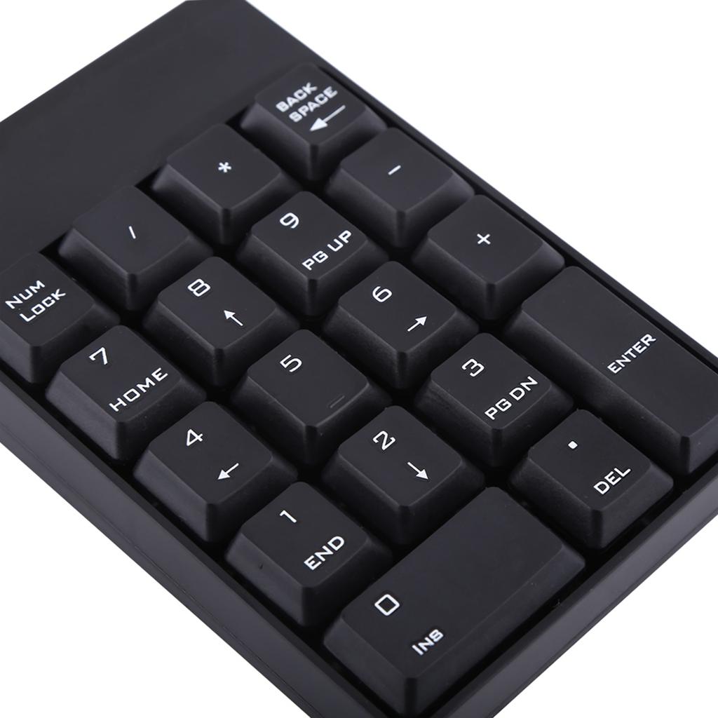 2.4GHz Wireless USB Numeric Keypad Numpad Number 18 keys Laptop PC New Black