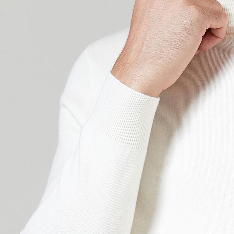 Antonio Men's Machine Washable Mock Neck Cotton Blend Sweater