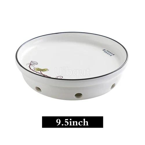 Creative Dry Pot Bowl Alcohol Candle Plate Set Ceramic Heating Furnace Heat Preservation Dish Water Boiled Fish Plate Tableware