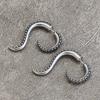Popular Gothic Octopus Earrings False Spiral Cone Punk Ladies Alloy Earrings