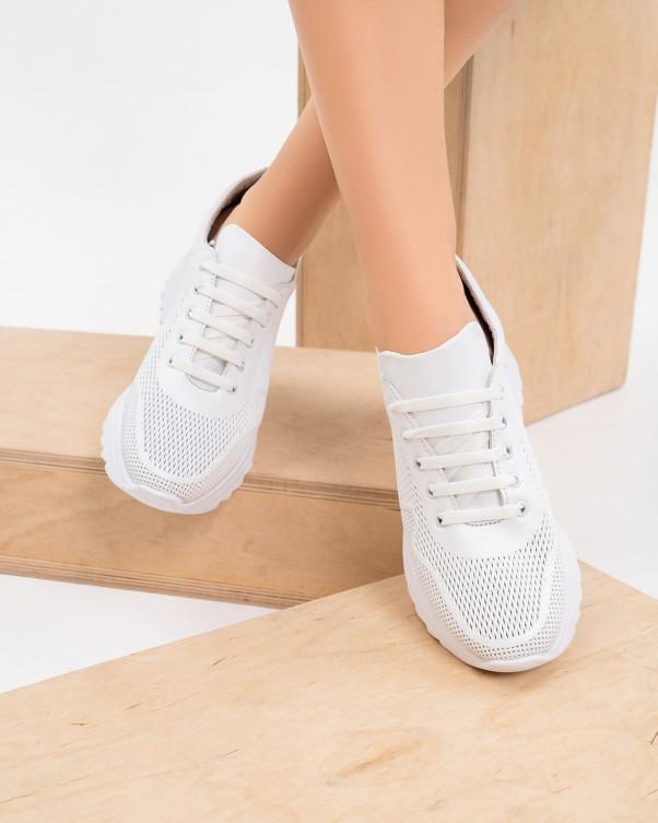 ISSA Plus sneakers i perforert skinn