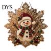 Festive Home Decor Accents Christmas Faux Pearl Art Hanging Ornament Kit, DIY Beads Painting Ornaments Suncatcher, Snowflake Shape Acrylic Board with
