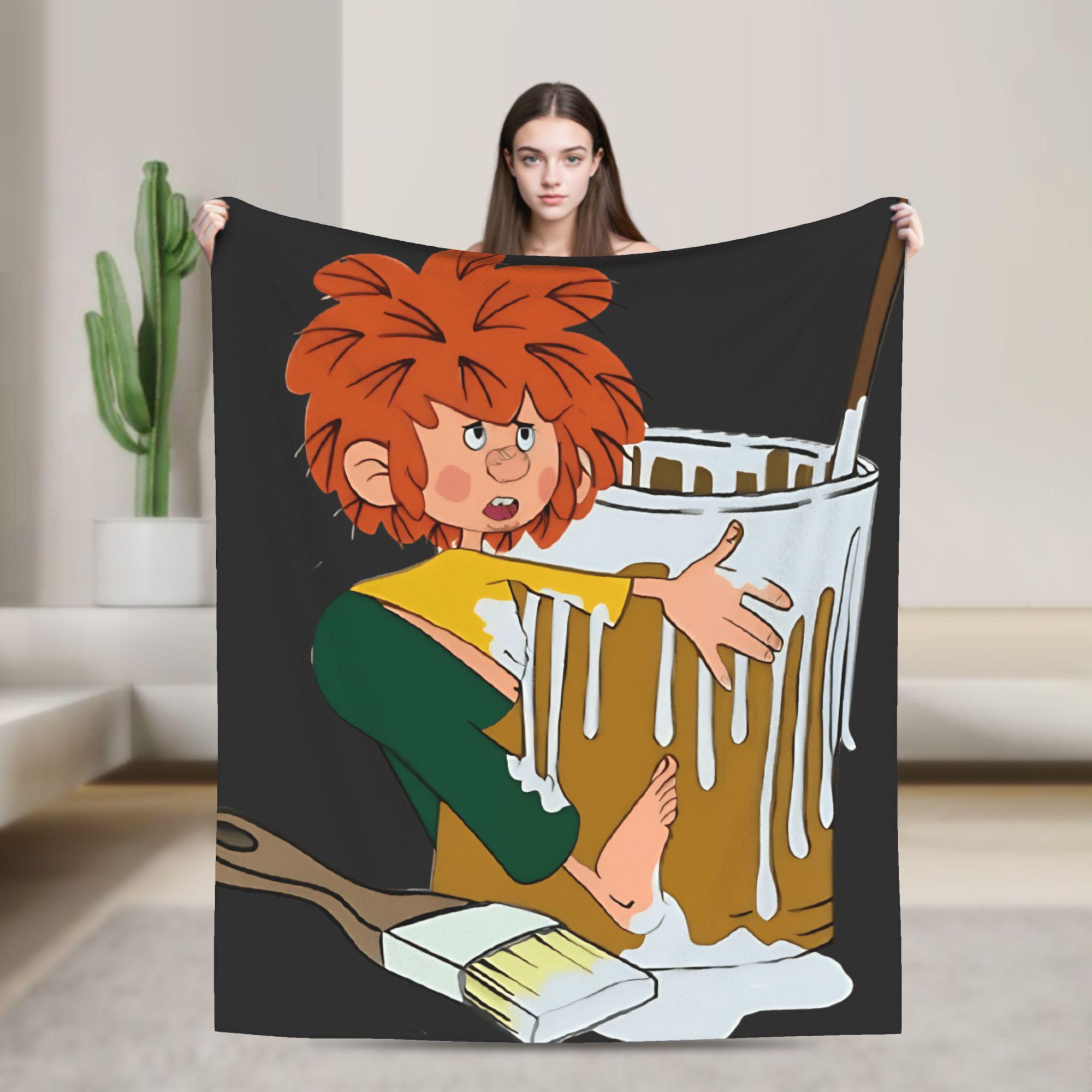 

P-Pumuckl Warm Cozy Blanket soccer Fashion Camping Throw Blanket Outdoor Flannel Bedspread Sofa Bed Cover 130x150cm